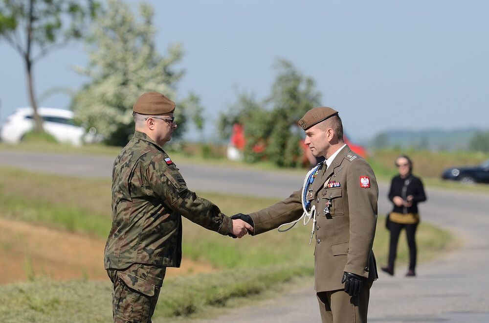 W Wierzbnie złożono hołd gen. Okulickiemu i cichociemnym. Fot. Janusz Ślęzak (IPN)