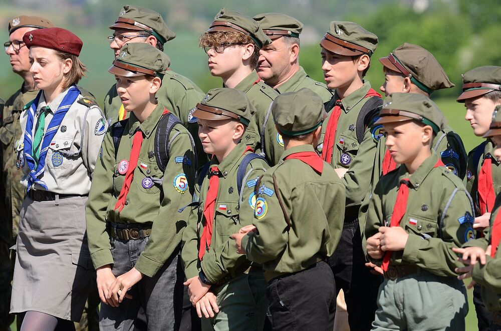 W Wierzbnie złożono hołd gen. Okulickiemu i cichociemnym. Fot. Janusz Ślęzak (IPN)