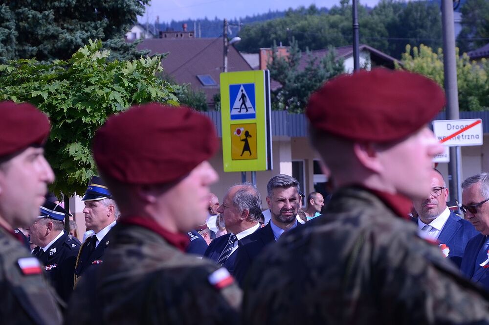 Uroczystości w Sułkowicach w związku z 80. rocznicą niemieckiej pacyfikacji miejscowości. Fot. Janusz Ślęzak (IPN)