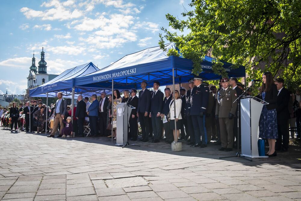 Kraków. Uroczystości w 84. rocznicę agresji Związku Sowieckiego na Polskę. Fot. Agnieszka Masłowska (IPN)