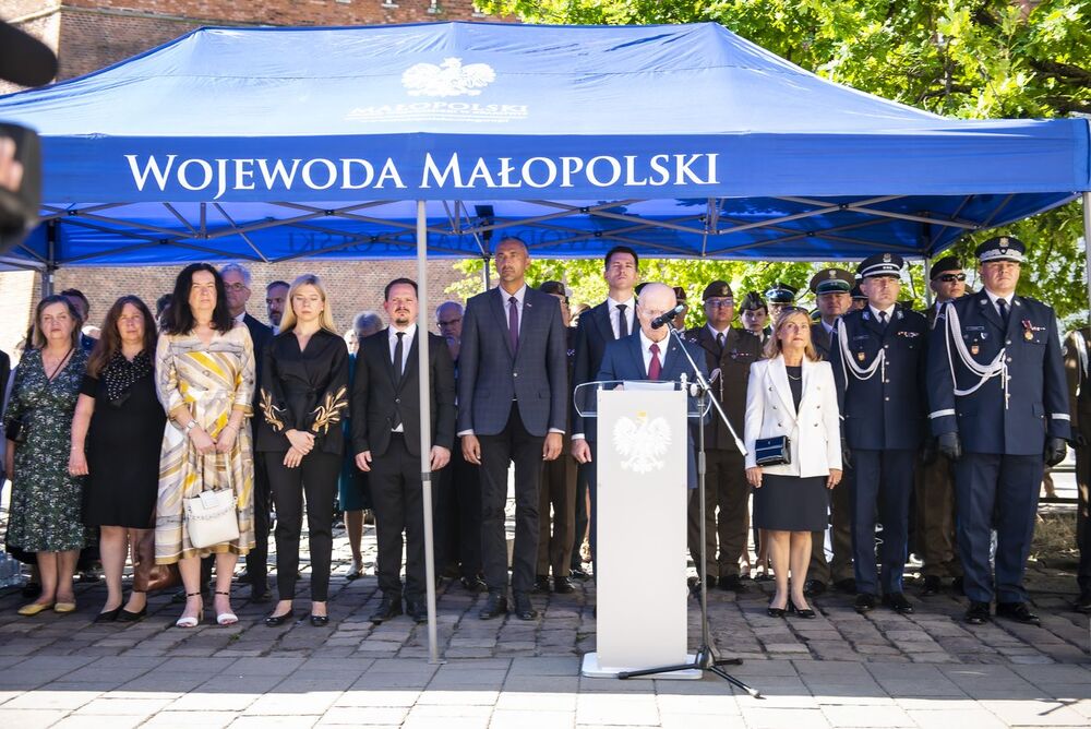 Kraków. Uroczystości w 84. rocznicę agresji Związku Sowieckiego na Polskę. Fot. Agnieszka Masłowska (IPN)