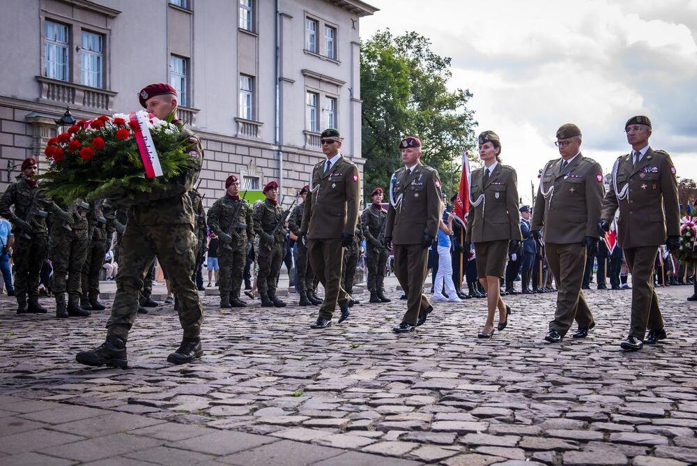 Kraków. Uroczystości w 84. rocznicę agresji Związku Sowieckiego na Polskę. Fot. Agnieszka Masłowska (IPN)