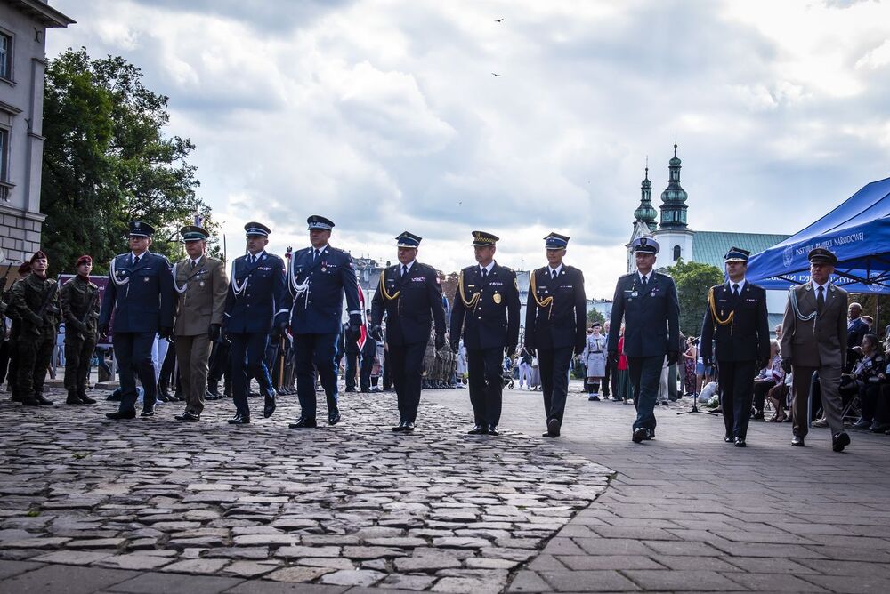 Kraków. Uroczystości w 84. rocznicę agresji Związku Sowieckiego na Polskę. Fot. Agnieszka Masłowska (IPN)