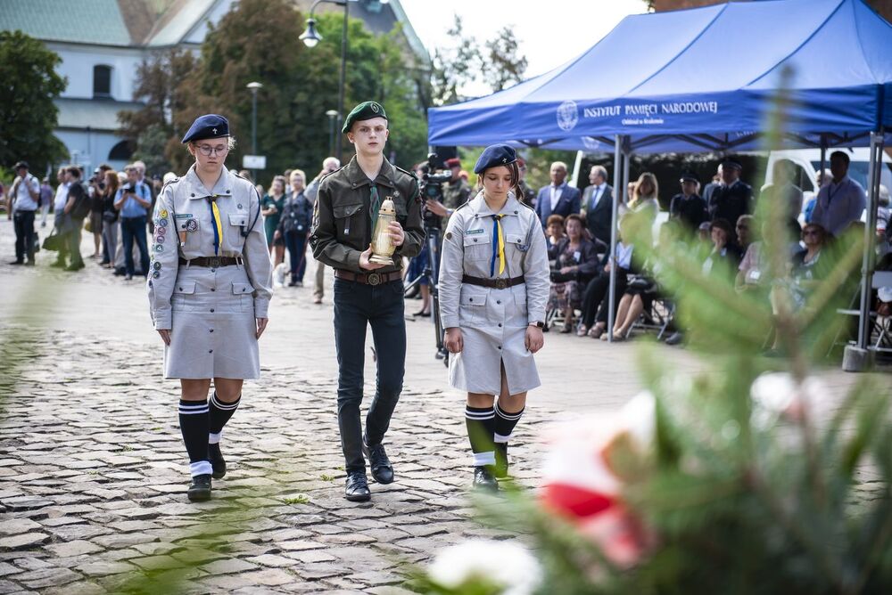 Kraków. Uroczystości w 84. rocznicę agresji Związku Sowieckiego na Polskę. Fot. Agnieszka Masłowska (IPN)