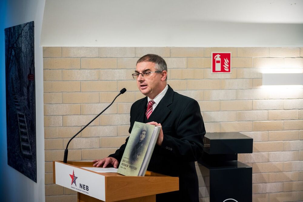 Prezentacja albumu o rtm. Pileckim w Budapeszcie. Fot. NEB