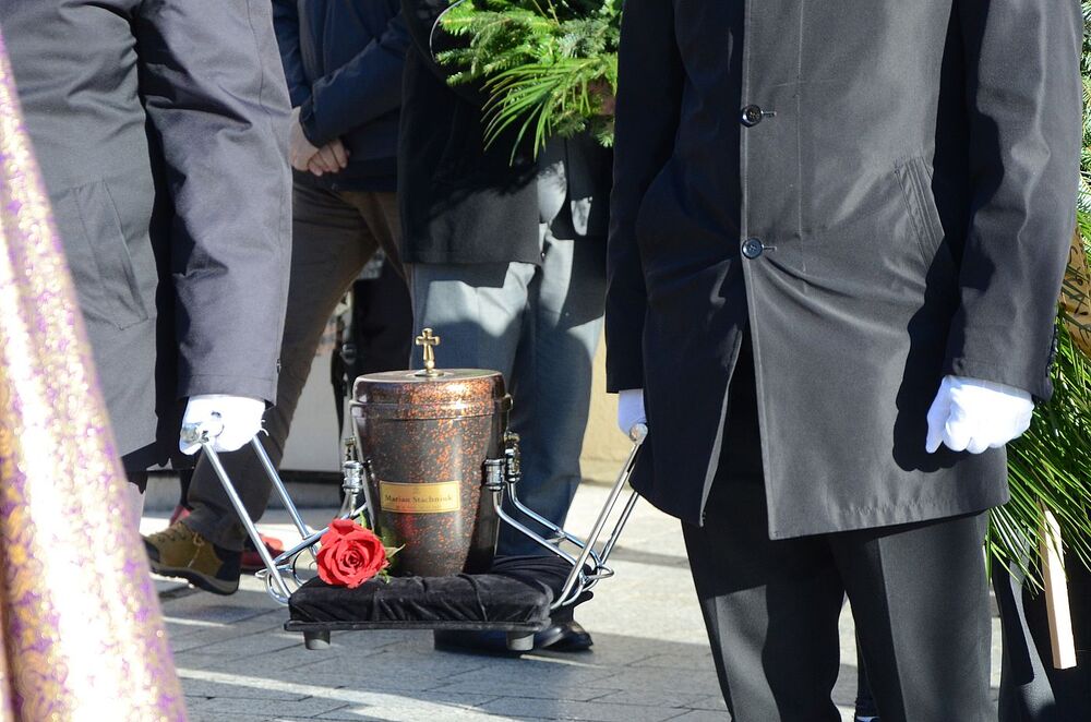 Pogrzeb Mariana Stachniuka, działacza opozycji. Fot. Janusz Ślęzak (IPN)