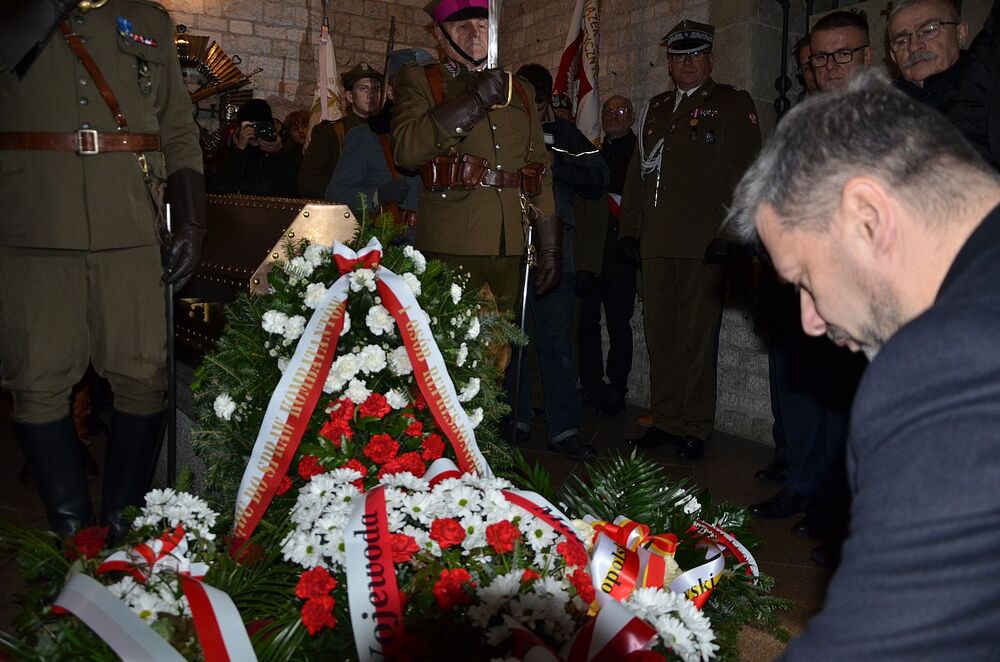 Krakowskie obchody 156. rocznicy urodzin Józefa Piłsudskiego. Fot. Janusz Ślęzak (IPN)