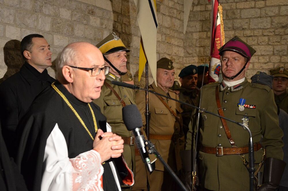 Krakowskie obchody 156. rocznicy urodzin Józefa Piłsudskiego. Fot. Janusz Ślęzak (IPN)