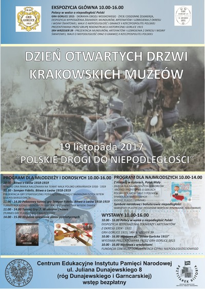 XIII Dzień Otwartych Drzwi Muzeów Krakowskich w Centrum Edukacyjnym IPN &quot;Przystanek Historia&quot;