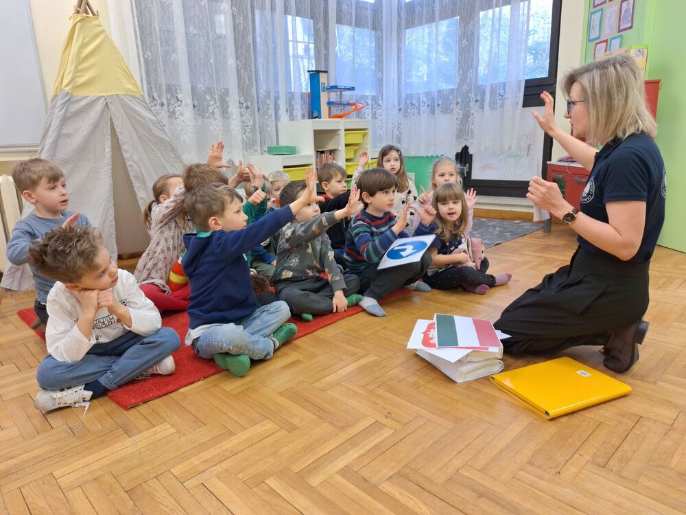 Przystanek Historia Budapeszt. Warsztaty „Jeszcze Polska nie zginęła” dla najmłodszych. Fot. Janusz Ślęzak (IPN)