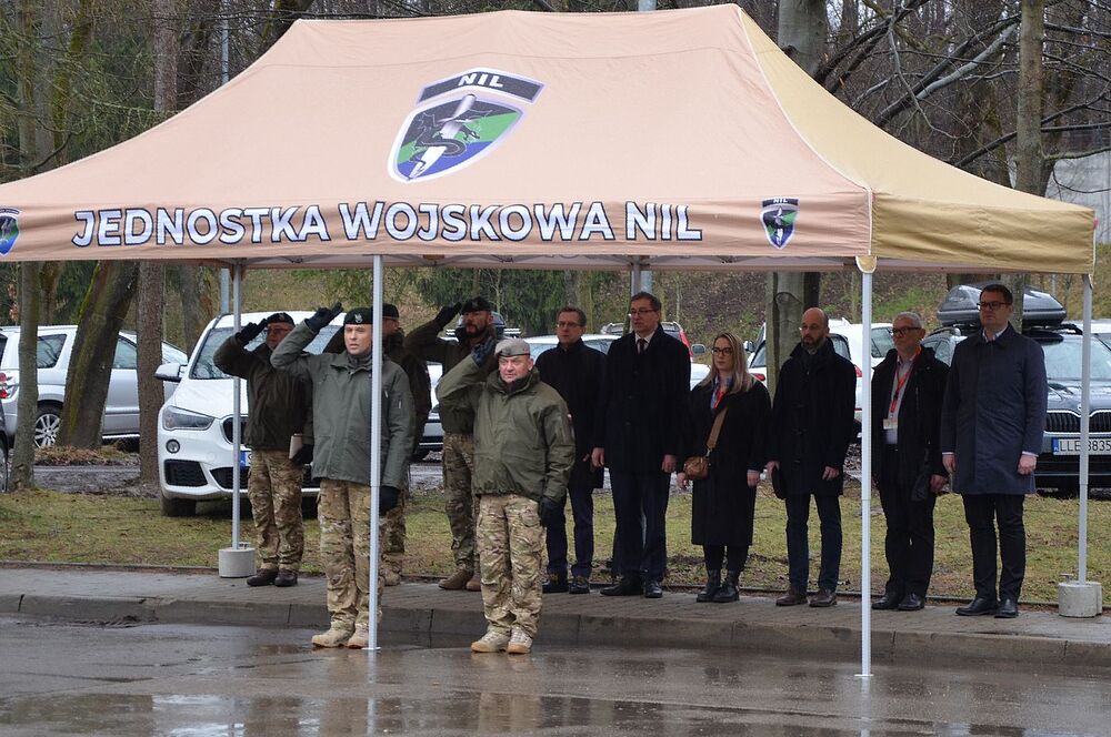 Uroczystość w JW NIL w Krakowie. Fot. Janusz Ślęzak (IPN)