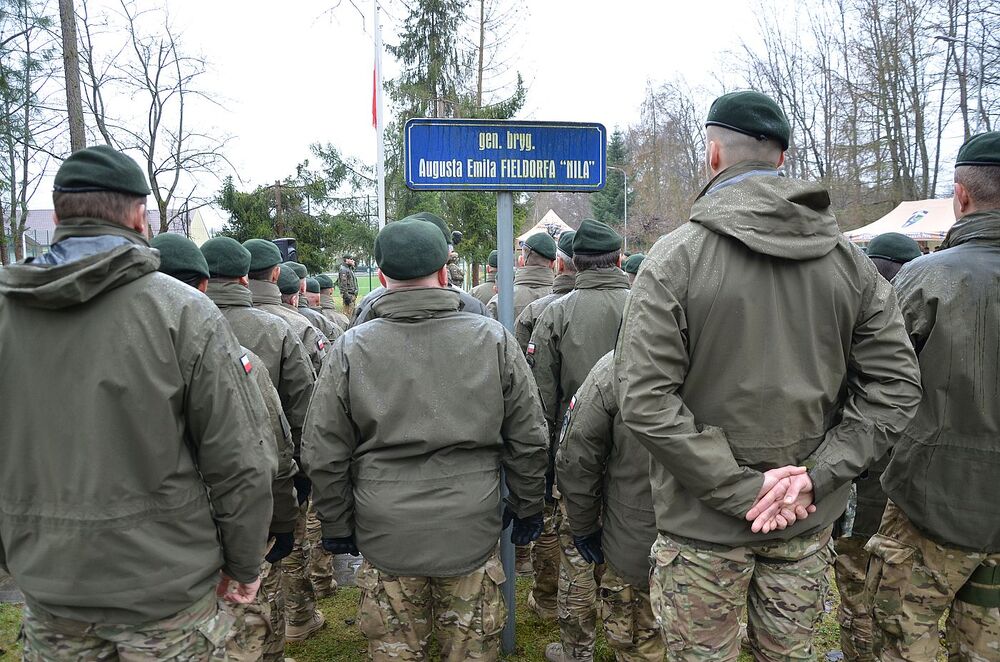 Uroczystość w JW NIL w Krakowie. Fot. Janusz Ślęzak (IPN)