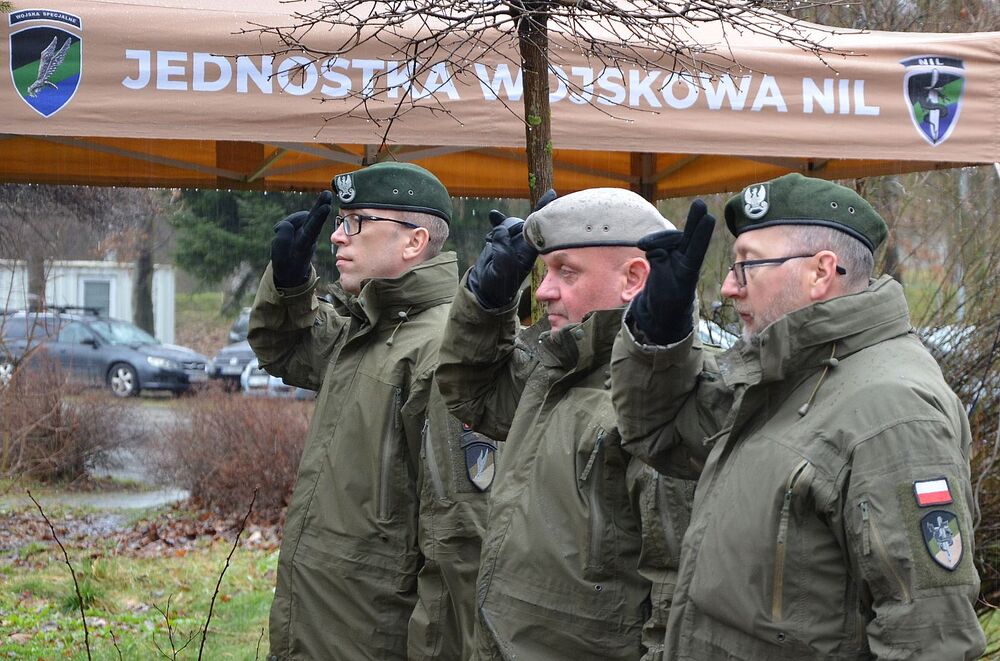 Uroczystość w JW NIL w Krakowie. Fot. Janusz Ślęzak (IPN)