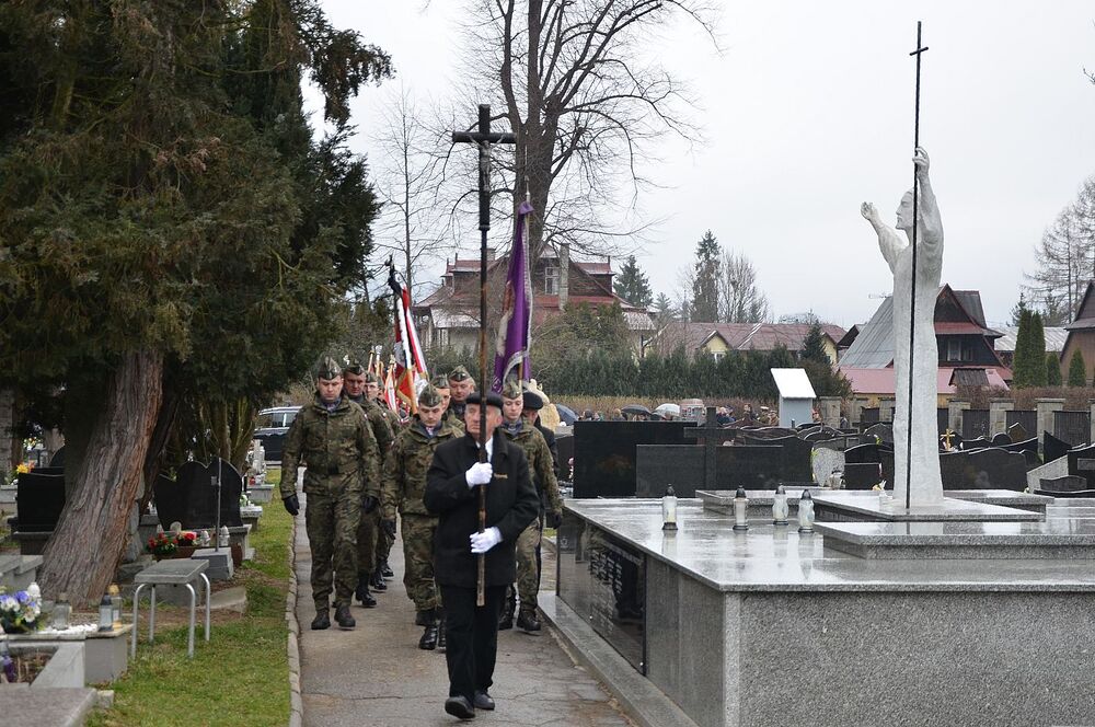 Uroczystości pogrzebowe Józefa Orkisza „Lotnego”. Fot. Janusz Ślęzak (IPN)