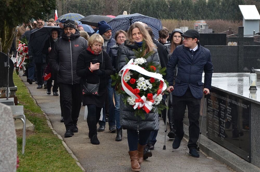 Uroczystości pogrzebowe Józefa Orkisza „Lotnego”. Fot. Janusz Ślęzak (IPN)