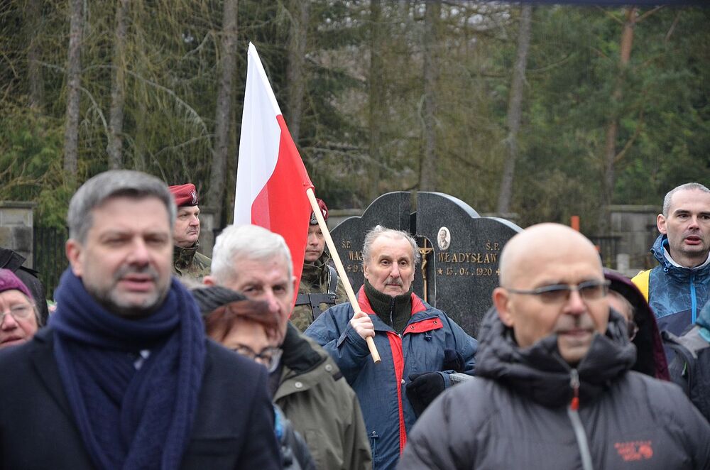 Uroczystości pogrzebowe Józefa Orkisza „Lotnego”. Fot. Janusz Ślęzak (IPN)