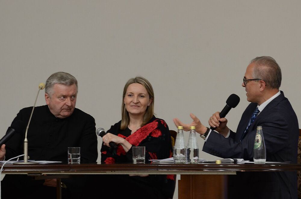 Dyskusja „Ks. Michał Rapacz. Kapłan, męczennik, ofiara komunizmu”. Fot. Janusz Ślęzak (IPN)