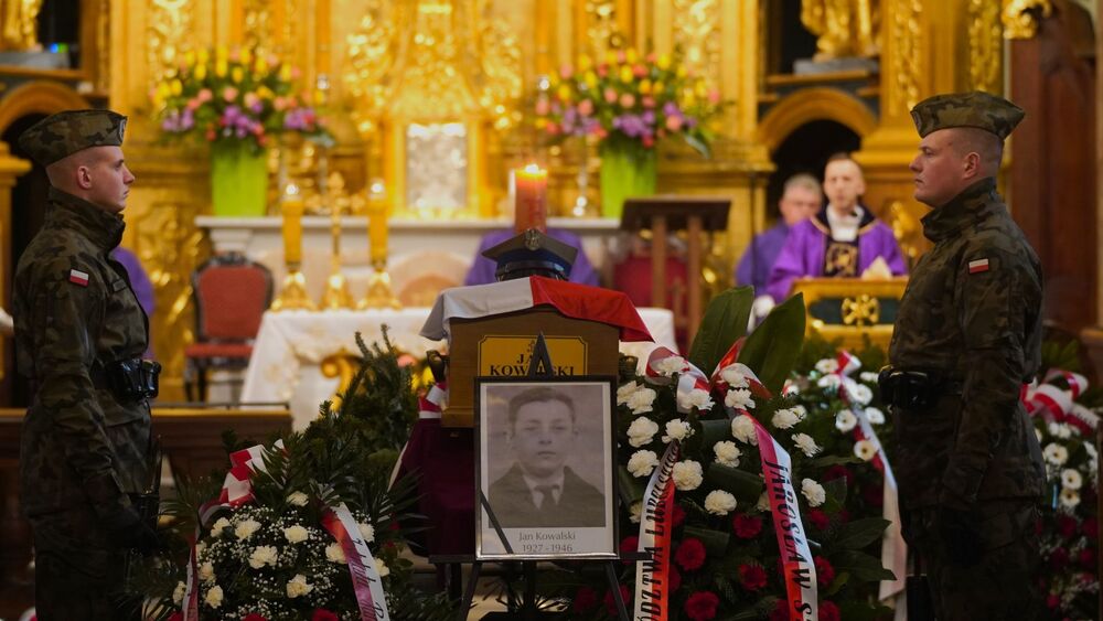 Uroczystości pogrzebowe Jana Kowalskiego ps. „Bystry” - Lubartów, 4 marca 2025 r. fot. D.Borek (IPN Lublin)