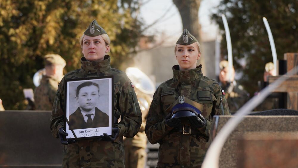 Uroczystości pogrzebowe Jana Kowalskiego ps. „Bystry” - Lubartów, 4 marca 2025 r. fot. D.Borek (IPN Lublin)