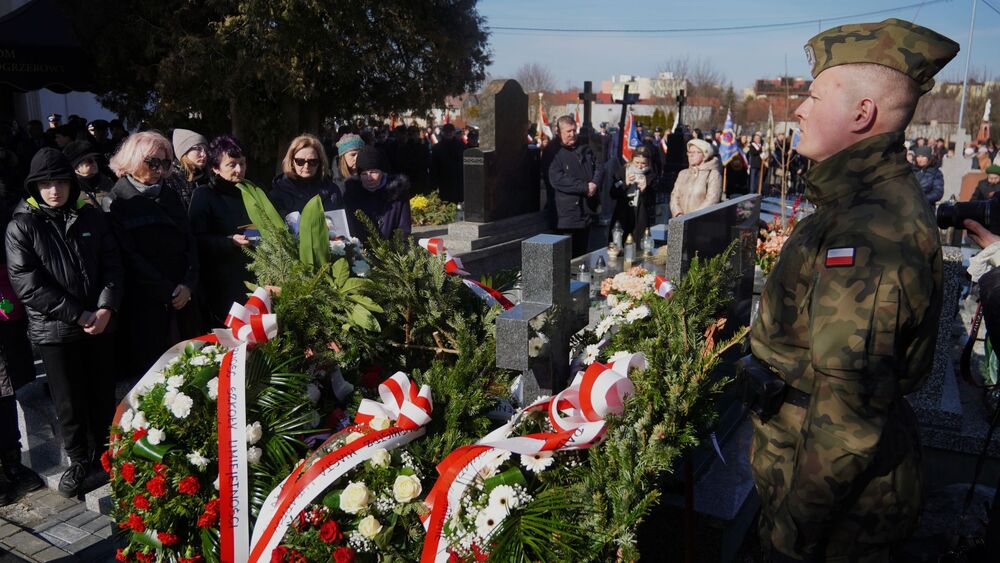 Uroczystości pogrzebowe Jana Kowalskiego ps. „Bystry” - Lubartów, 4 marca 2025 r. fot. D.Borek (IPN Lublin)