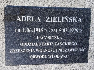 Tablica memoratywna Adeli Zielińskiej. Fot. Paweł Skrok/IPN Lublin