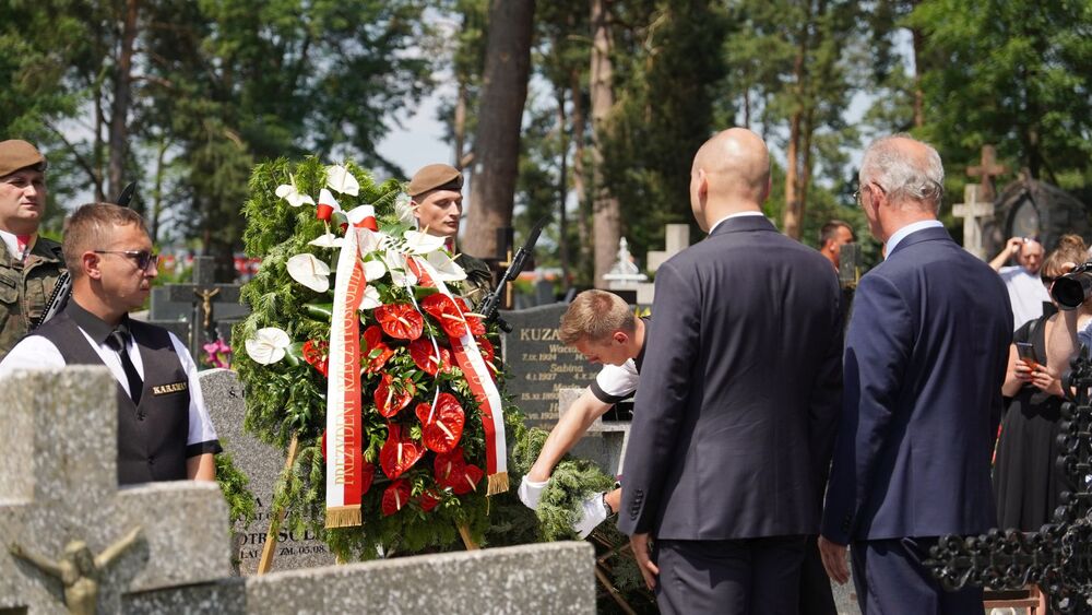 Uroczystości pogrzebowe Stanisława Soleckiego - Wisznice, 21 czerwca 2023 r. Fot. Szczepan Barczyk (IPN)