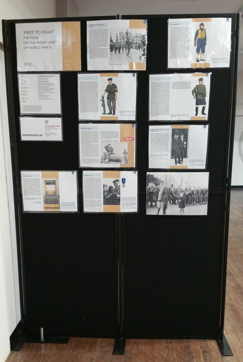 Wystawa „»First to Fight«. Polacy na frontach II wojny światowej” w miejscowości Perth w Australii 2020 r.