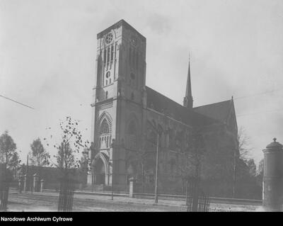 Katedra św. Stanisława Kostki w Łodzi w latach 1922-1939 fot. NAC