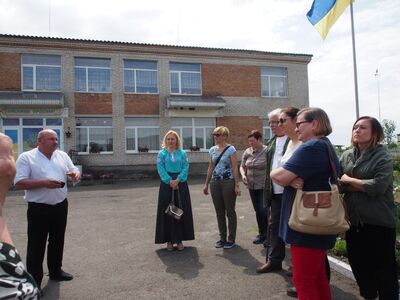 Wizyta w ukraińskiej szkole w Kostiuchnówce