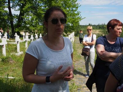Cmentarz Legionowy w Kowlu. Hm. Natalia Patorska-Grzelewska, komendantka Chorągwi Łódzkiej ZHP