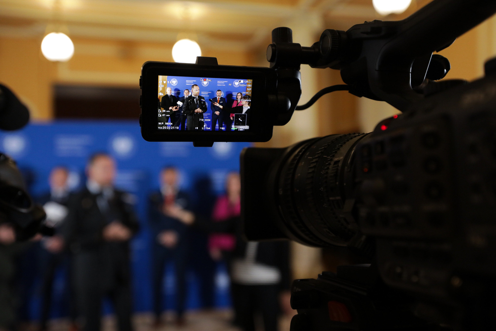 Briefing prasowy Prezesa IPN dr. Karola Nawrockiego – Łódź, 27 listopada 2023 r. Fot. Mikołaj Bujak (IPN)