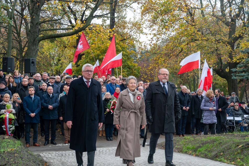 Odsłonięcie Pomnika Wypędzonych Wielkopolan. Fot. Urząd Miasta Poznania