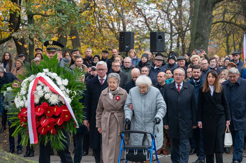 Odsłonięcie Pomnika Wypędzonych Wielkopolan. Fot. Urząd Miasta Poznania