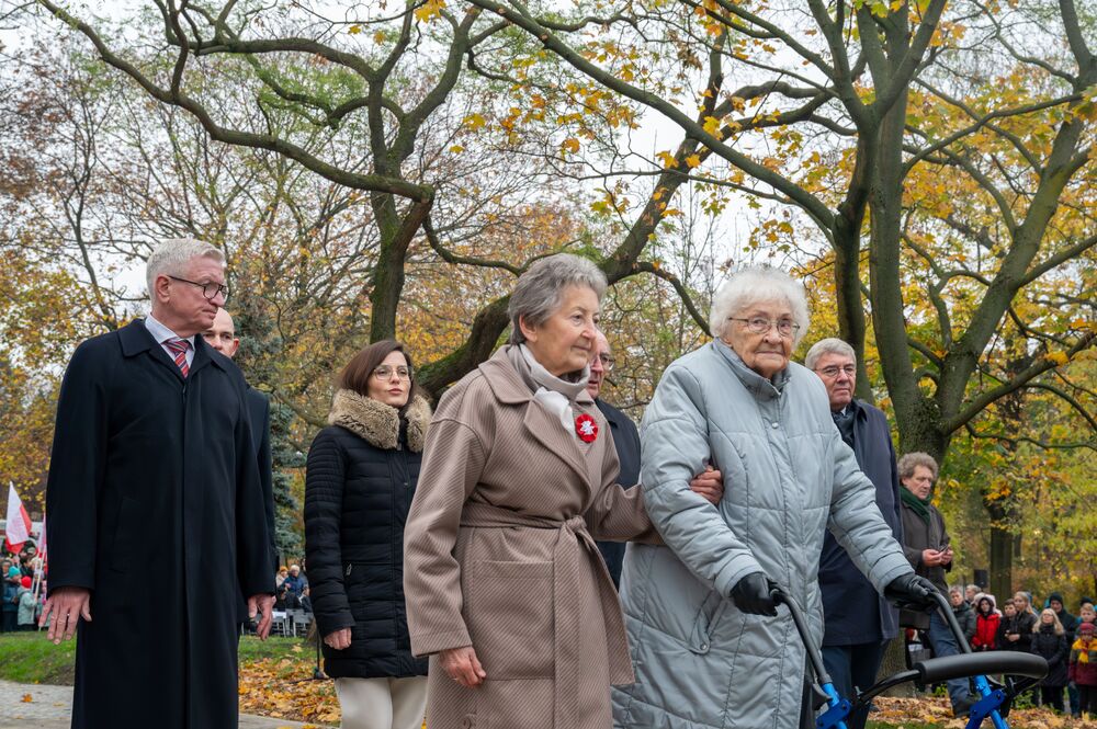 Odsłonięcie Pomnika Wypędzonych Wielkopolan. Fot. Urząd Miasta Poznania