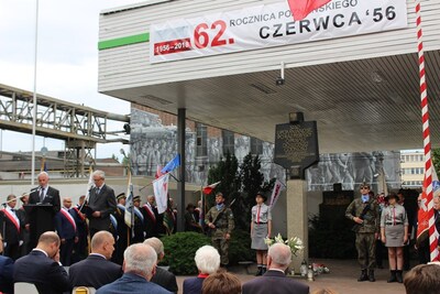Uroczystość przy Bramie Głównej H. Cegielski –Poznań S.A.