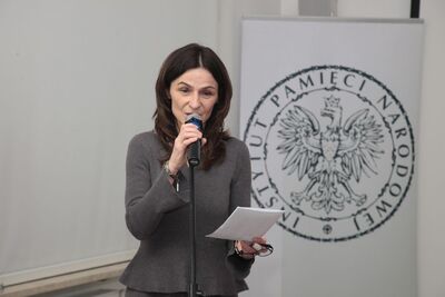 Spotkanie prowadziła  Justyna Skowronek, Zastępca Dyrektora Biura Edukacji Narodowej IPN