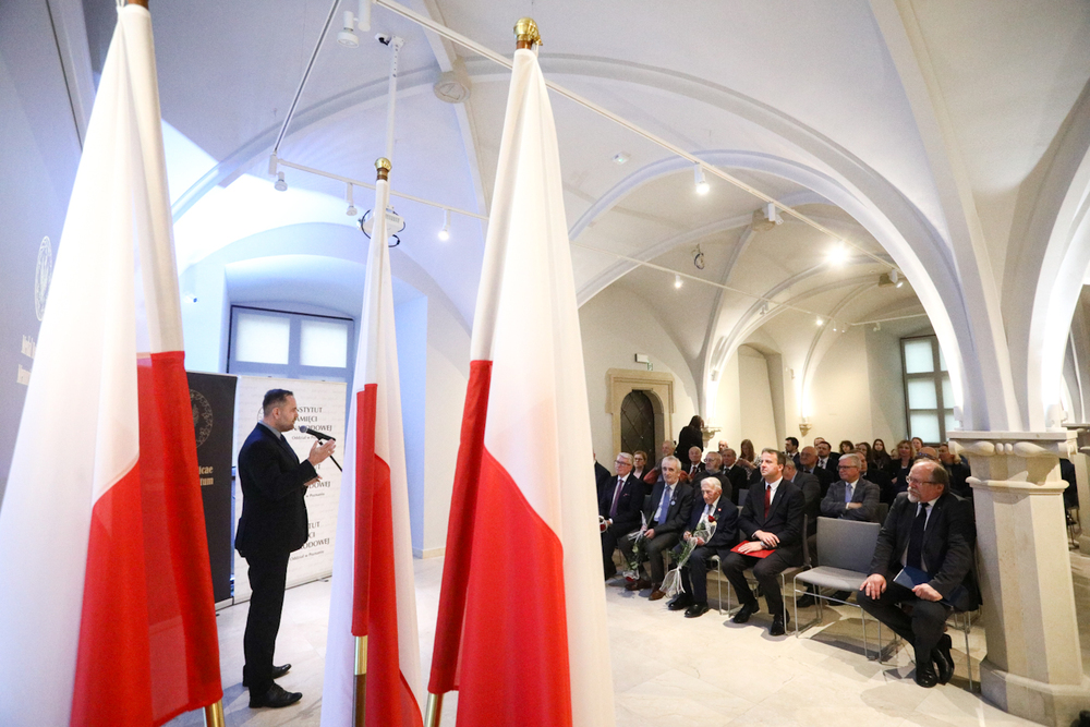 Uroczystość wręczenia Medali „Reipublicae Memoriae Meritum”. Fot. Sławomir Kasper (IPN)