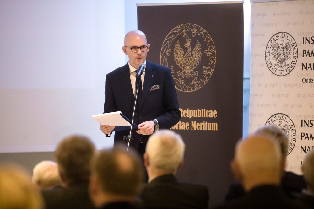 Uroczystość wręczenia Medali „Reipublicae Memoriae Meritum”. Fot. Sławomir Kasper (IPN)