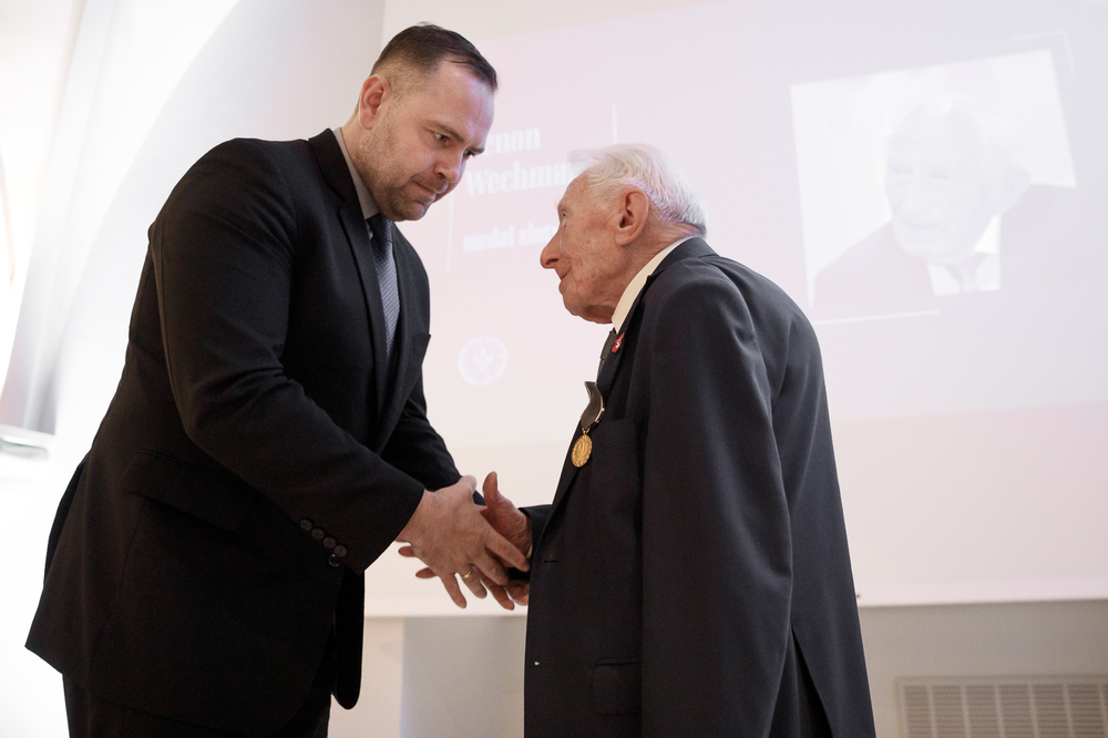 Uroczystość wręczenia Medali „Reipublicae Memoriae Meritum”. Fot. Sławomir Kasper (IPN)