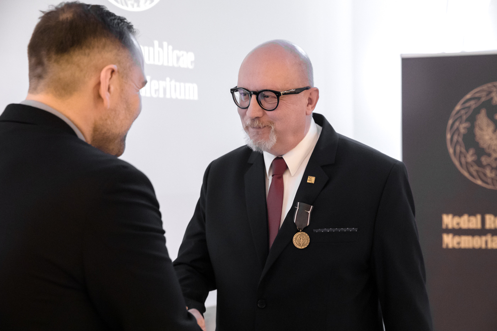 Uroczystość wręczenia Medali „Reipublicae Memoriae Meritum”. Fot. Sławomir Kasper (IPN)