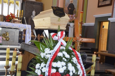 Uroczystości pogrzebowe Michała Szydłowskiego w Kosinie.