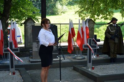 Odsłonięcie tablicy pamiątkowej na kwaterze żołnierzy polskich w Przemyślu