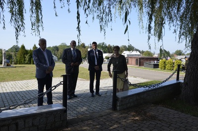 Wizyta na Grobie Nieznanego Żołnierza 1939-1945 w Iwoniczu.