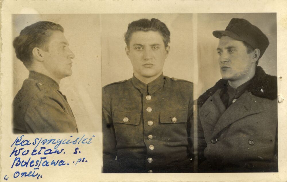 Zdjęcie sygnalityczne Wacława Borodziuka vel Kasprzyńskiego (Kasprzyckiego). (IPN Sz 00101/135 t. 7, k. 404).