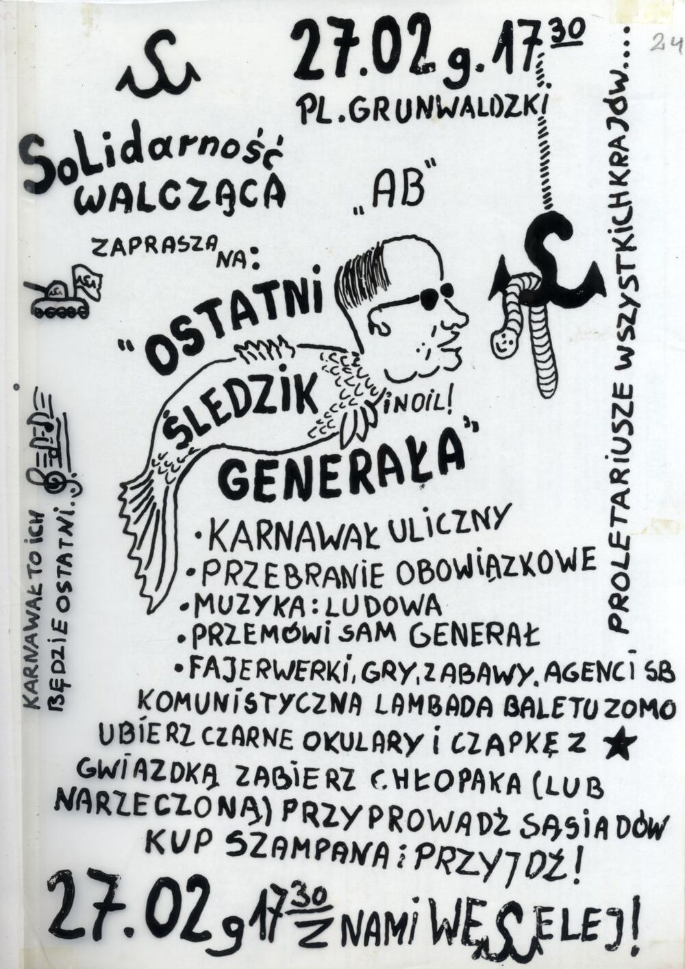 Matryca służąca do druku ulotek