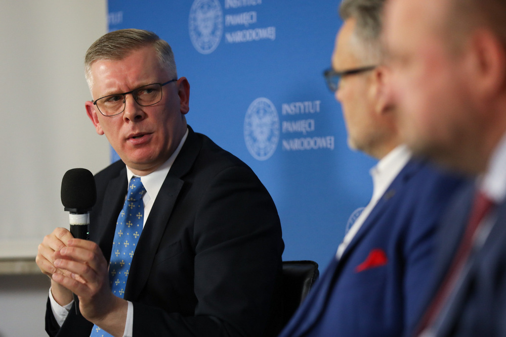 „Sowiecka wojna napastnicza – atomowy holokaust”– dyskusja online z cyklu „Tajemnice bezpieki” – Warszawa, 18 lutego 2022. Fot. Mikołaj Bujak (IPN)