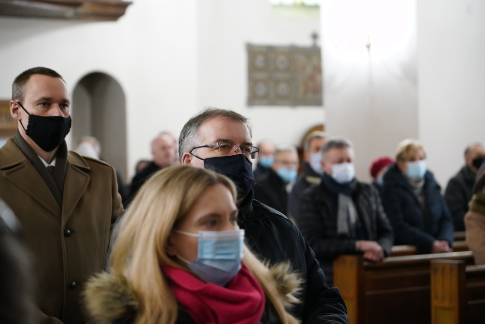 Uroczystość odsłonięcia tablicy upamiętniającej Stefana Szmakfefera – Zakroczym, 20 lutego 2022. Fot. Mateusz Niegowski (IPN)