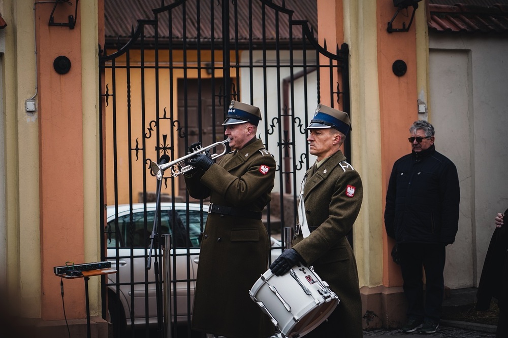 Uroczystość odsłonięcia tablicy upamiętniającej Stefana Szmakfefera – Zakroczym, 20 lutego 2022. Fot. Mateusz Niegowski (IPN)