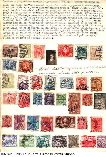 Karta z Kroniki Parafii Stubno