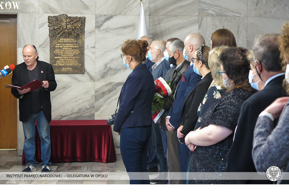 50. rocznica Czynu Braci Kowalczyków, czyli wysadzenia auli Wyższej Szkoły Pedagogicznej – Opole, 6 października 2021